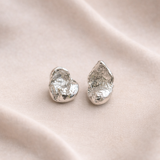 Luna Full Moon Water Stud Earrings — March