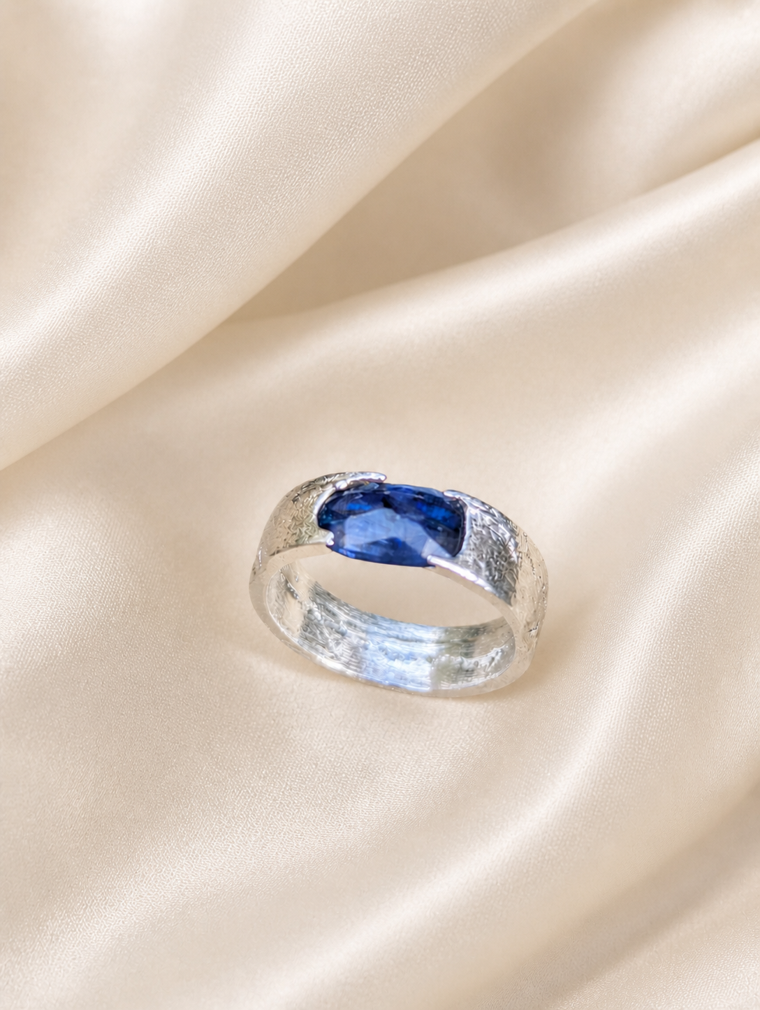 Midnight Storm Sapphire Ring