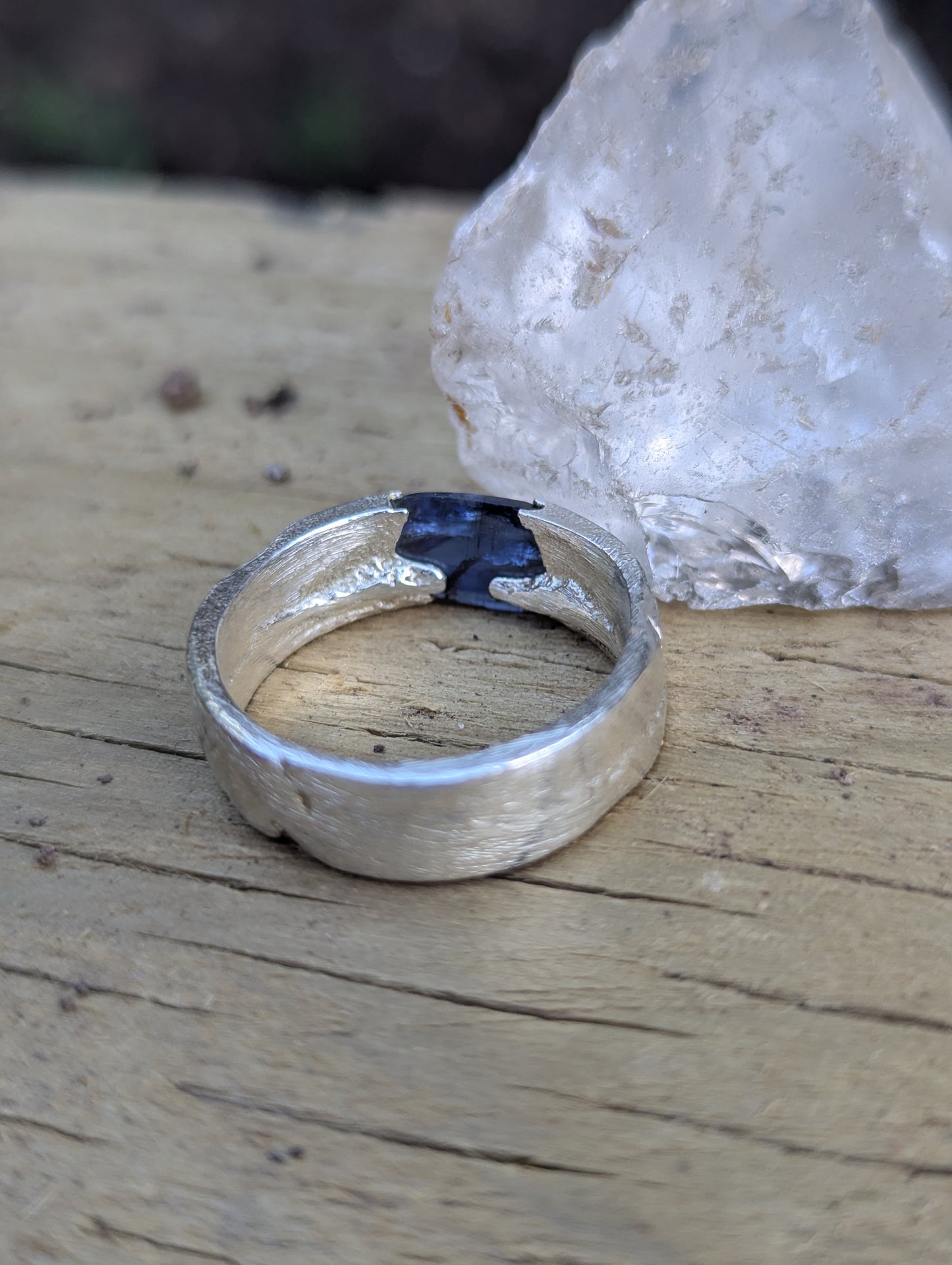 Midnight Storm Sapphire Ring