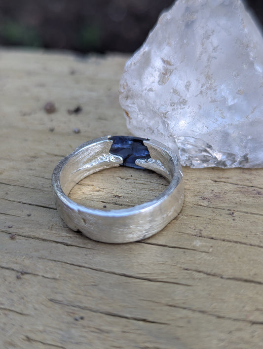Midnight Storm Sapphire Ring