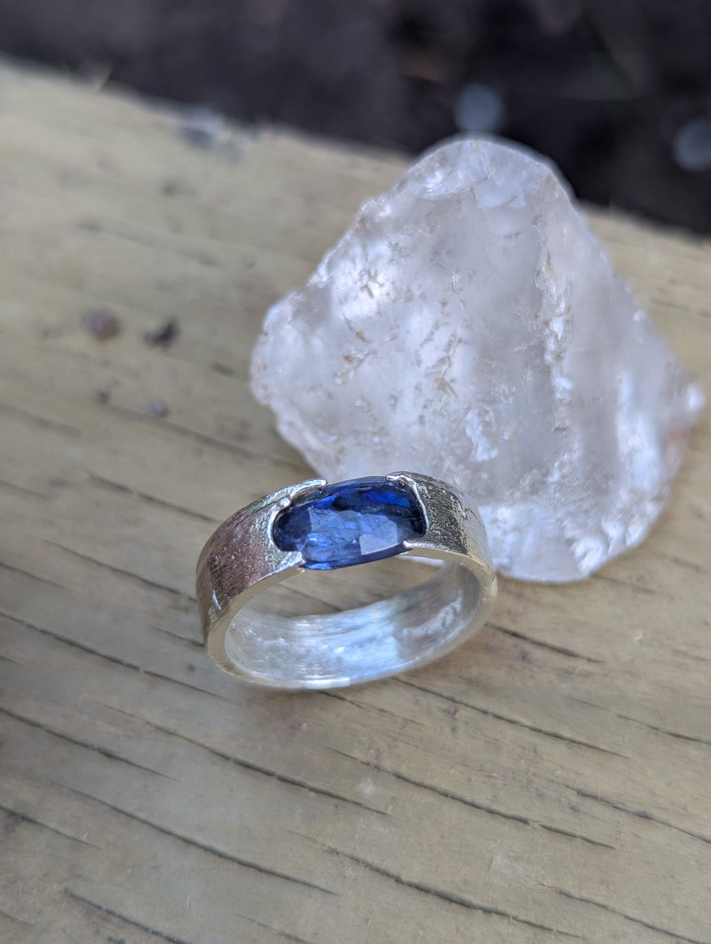 Midnight Storm Sapphire Ring