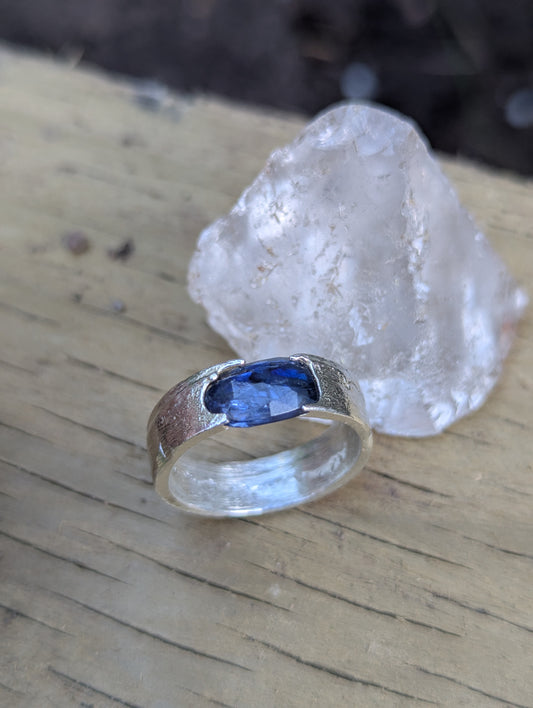 Midnight Storm Sapphire Ring